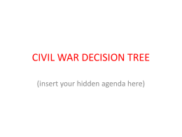 Civil War Decision Tree
