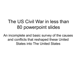 The US Civil War in less than 80 - meister