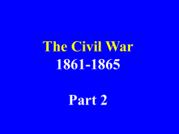 Chapter 2 The Civil War 1861-1865
