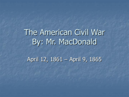 Intro to Civil War PowerPoint