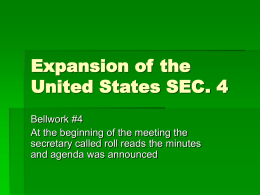 Expansion of the United States SEC. 4
