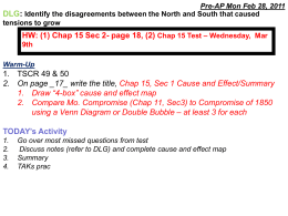 (2) Chap 15 Test – Wednesday, Mar 9th