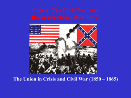the american civil war (1860