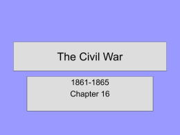 The Civil War - Ms Brooks` Website