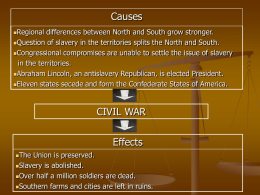 Reconstruction PowerPoint - Marion County Public Schools