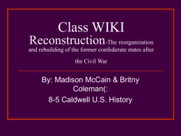 Madison Mccain,& Britny Coleman! -US History