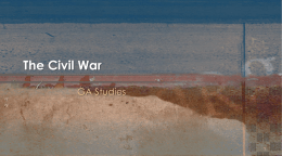 The Civil War - Cobb Learning