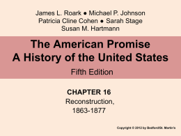 James L. Roark Michael P. Johnson Patricia Cline Cohen Sarah