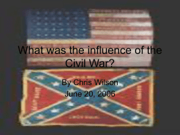 Civil War Influence - Etiwanda E