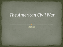 Civil War Battles and Technology