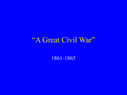 “A Great Civil War”