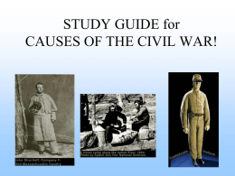 causes of the civil war!