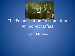 The Emancipation Proclamation - USHistory8-7