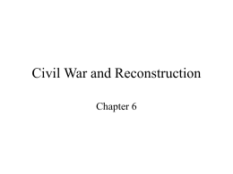 Civil War and Reconstruction - The Official Site - Varsity.com