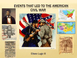 Events that led to the American Civil Warx