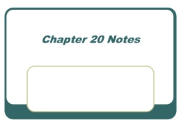 Chapter 20 Notes_AP