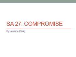 Jessica L: Instructional PowerPoint, Compromise