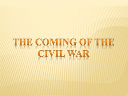 coming of civil warx