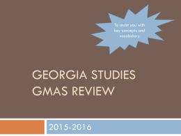 georgia-studies-semester one review