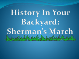 Sherman`s March to the Sea PowerPoint