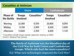 The Battle of Antietam was the bloodiest day of the Civil War for both