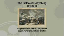Religion of the Battle of Gettysburg