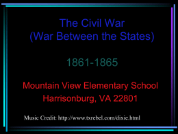 The Civil War - St. William the Abbot School