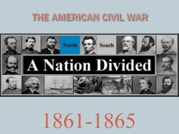 Overview of the civil war - Social Studies Resources for Ohio 4th