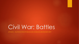 ppt: civil war battles