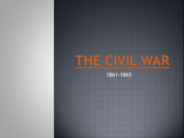 The Civil war - Warren County Public Schools