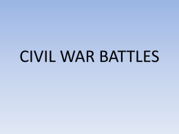 Battles of the Civil War - Immaculateheartacademy.org