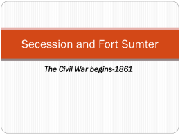 Fort Sumter - Old Saybrook Public Schools