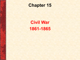 CH 15 SHI lecture - Civil War copy
