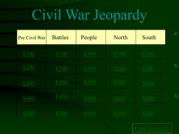 Civil War Review Game