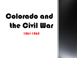 Civil War in CO