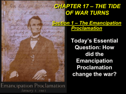 CHAPTER 17 * THE TIDE OF WAR TURNS Section 1