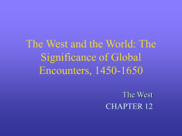 The West and the World: The Significance of Global