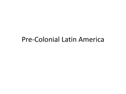 Pre-Colonial Latin America - Home