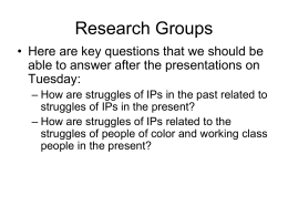 Presentation Questions