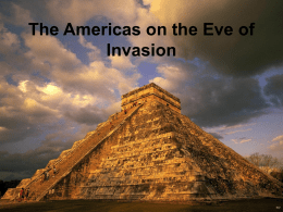 The Americas on the Eve of Invasion (Pre