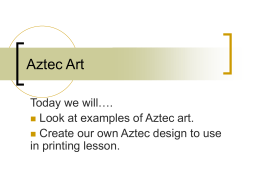 Aztec Art - Primary Resources