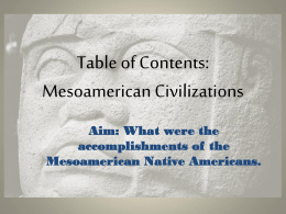 Mesoamerica civilization