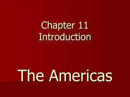 The Americas - Teacher Pages