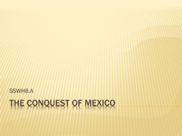 The conquest of Mexico