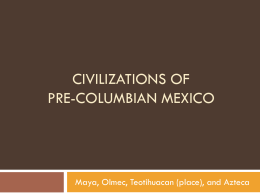 Civilizations of Pre-Columbian Mexico