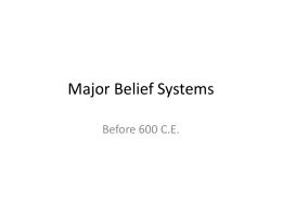 Major Belief Systems