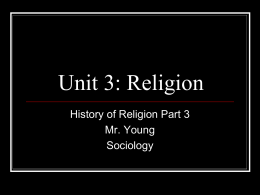 History of Religion Part 3