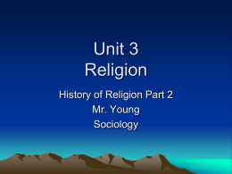 History of Religion Part 2