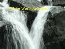 I. World Religions