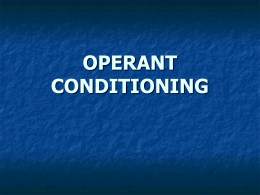 Operant Conditioning powerpoint